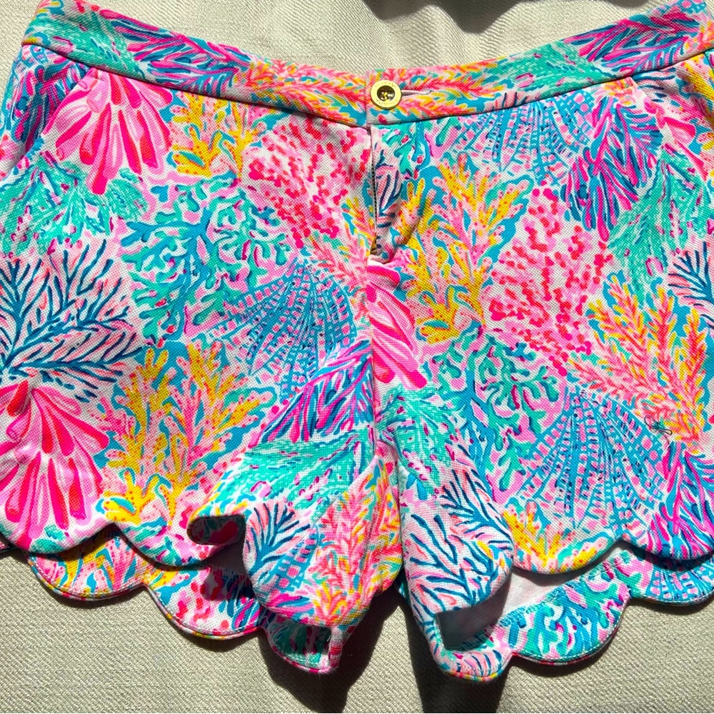 Lilly Pulitzer Buttercup Knit Shorts 10